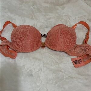 Bebe Peach Lace Bra